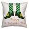 Happy St. Patrick's Day Leprechaun Shoes Throw Pillow